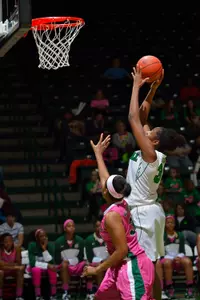 Junior Chukwuka Ezeigbo recorded the fifth double-double of her career.