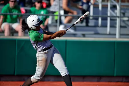 Sophomore Shaelynn Braxton was 4-for-7 on the day with a double, a home run, two RBI and two runs.