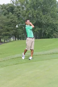 Brian Anania (above) and Clark Robinson lead the Herd after the second day.