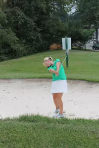 Senior Rachel Thompson played in the final round of her Marshall career.