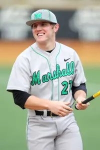 Freshman Brenden Wells recorded his first Herd hit- a triple