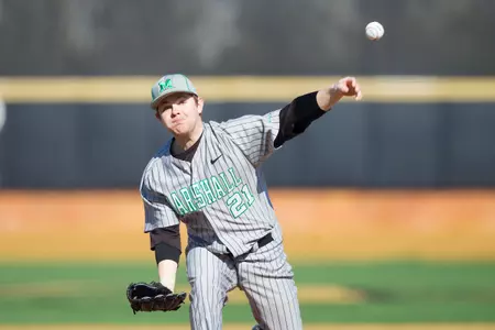 Sophomore Caleb Ross pitched four perfect innings of relief Sunday