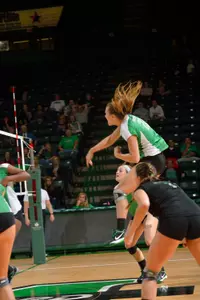 Sophomore Cassie Weaver (22) now has five double-doubles this season