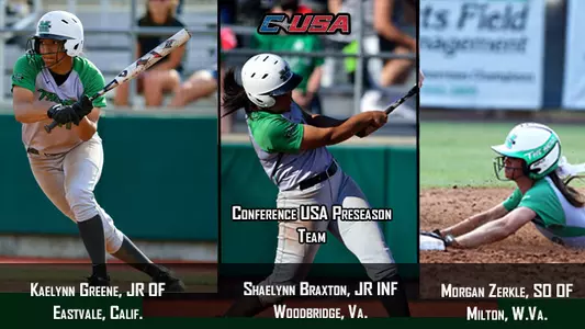Greene and Braxton were named to the team for the second consecutive season. Zerkle, a sophomore, was named to her first preseason team.