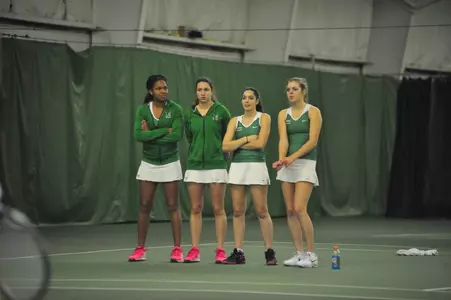 Freshman Cristina Kaiser made her college debut at the sixth singles spot