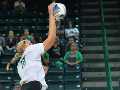 Senior Jillian Shemanski has 24 total blocks this season