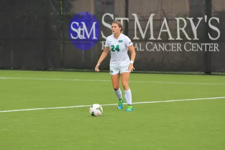 Jenna Dubs is one match away from tying the all-time Marshall record of 76 consecutive starts.