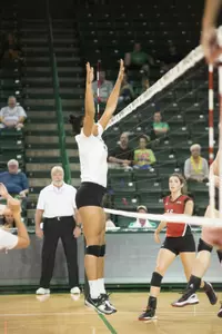 Senior Ashley Arnold had a career high eight blocks