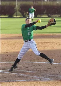 Senior Brittanie Fowler is second on the team this fall with 12 innings pitched.