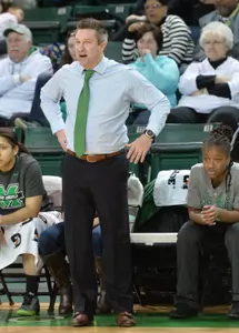 Head Coach Matt Daniel gets his team ready for a matchup with the Highlanders.