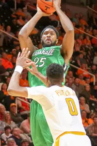 Ryan Taylor has started all three games for the Herd and is second in scoring (13.3 ppg).
