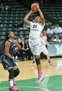 Chelsey Romero grabbed eight boards and had three blocks vs WVU.