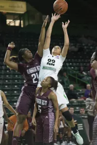 Kiana Evans has been fighting for and grabbing the tough rebounds for the Herd.