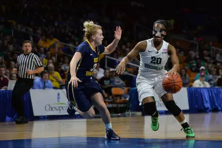 Senior Norrisha Victrum dished out 7 assists and scored 13 in the win over Norfolk State.