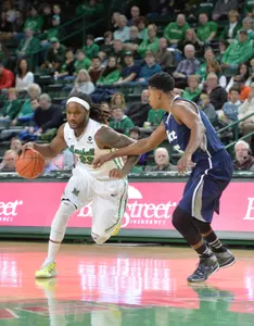 Justin Edmonds is third on the Herd with 8.8 points per game.