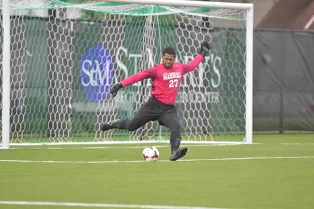 Men's soccer goalkeeper Bijan Gloston