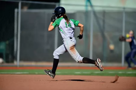 Zerkle hit her first out-of the park ome run Saturday
