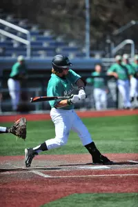 Junior Aaron Bossi reached base four times
