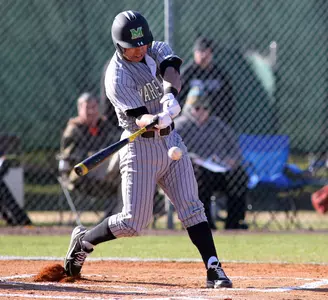 Senior Andrew Dundon doubled in the first Herd run of the day