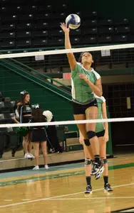 Senior Ashley Arnold help led the green team to the 3-0 victory.