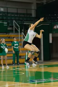 Junior Taylor Riedel has four aces