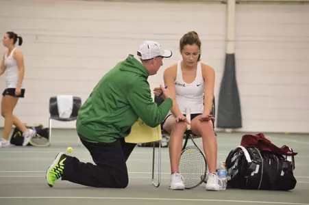Head coach John Mercer and Junior Derya Turhan