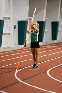 Pole vaulter Allie Perry broke the school record in the Herd's first home meet.