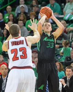 Jon Elmore dished out a career-high eight assists in two of the Herd's last three games.