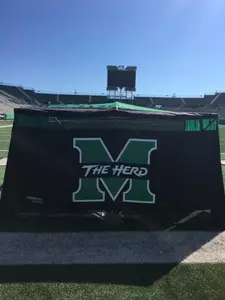 Marshall University's medical tent.