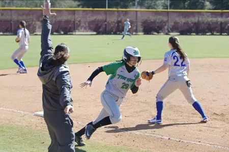 Junior Jordan Colliflower was 2-for-3 with a triple and three RBIs in game one.