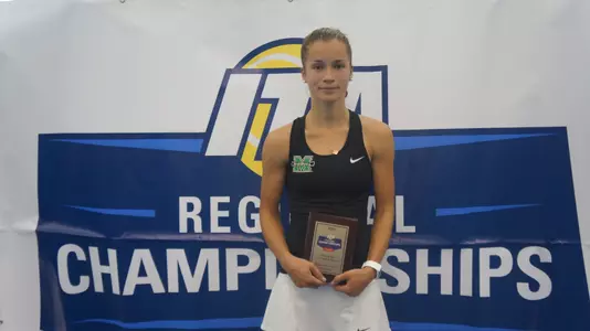 Derya Turhan was the runner up in both the singles and doubles draws at the ITA Atlantic Regional.