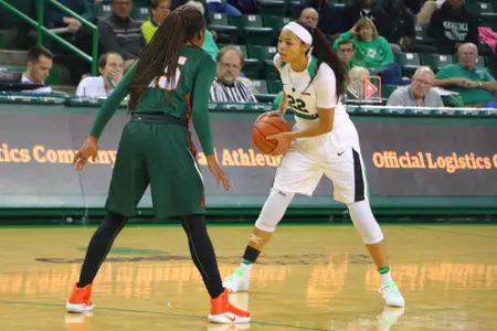 Senior Kiana Evans set a career high with 19 points.