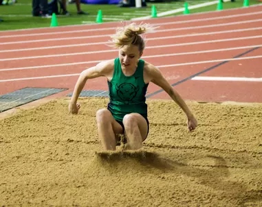 Freshman Lauren George earned fourth in the long jump last week in Columbus.