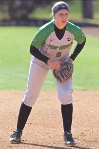 Senior Alyssa Woodrum hit a grand slam against Ohio at the Dot in 2015.