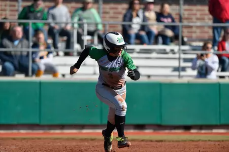 Sophomore Elicia D'Orazio scored a career high three runs in game one.