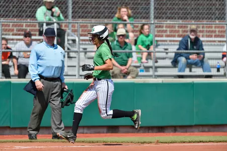 Senior Kaelynn Greene is Marshall's all-time hits leader.