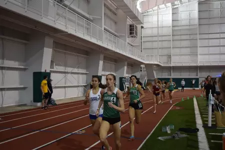 Senior Andrea Porter is the latest to break a school record; she did so in the mile