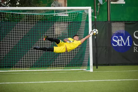 Senior Nate Himes recorded five saves in the shutout victory.