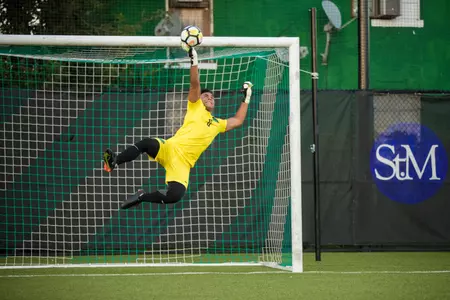 Senior Nate Himes recorded nine saves for his sixth win of the year.
