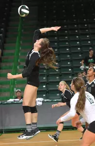Sophomore Madison Hill had a double-double with 19 kills and 13 digs.
