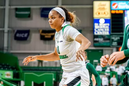 Redshirt senior Talequia Hamilton recorded her third double-double of the season with 15 points and 14 boards.