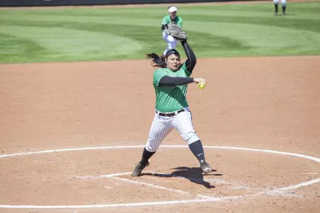Senior pitcher Jordan Dixon was dominant in her performance with 11 strikeouts in the 2-1, complete game victory.