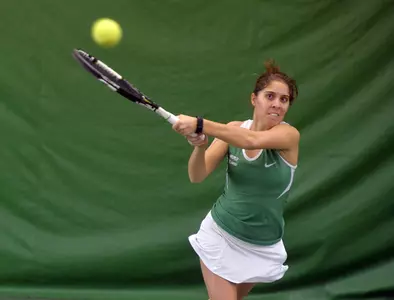 Rachael Morales won her singles match in straight sets for the Herd.