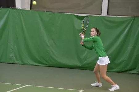 Derya Turhan won her second match against a ranked opponent this season, defeating No. 89 Katia Blik in straight sets.