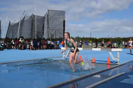 Andrea Porter finished second in the steeplechase