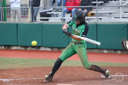 Senior Morgan Zerkle tied the Marshall single season record with her fifth triple against Florida Atlantic.