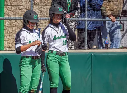 Junior Elicia D'Orazio (left) and senior Morgan Zerkle (right) form an incredible duo at the top of the lineup for Marshall.