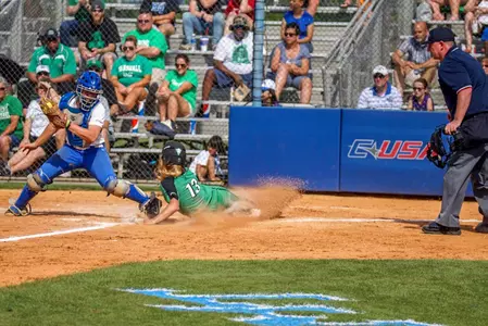Senior Chloe Parsemain scored in the seventh in Marshall's 8-0 game one win.
