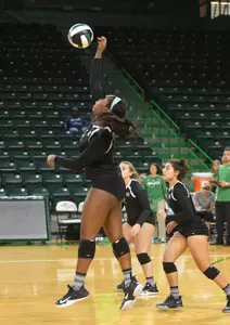 Sophomore Jac'cara Walker led the Herd with 16 kills.