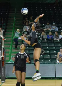 Justice Craft finished with eight kills and two blocks